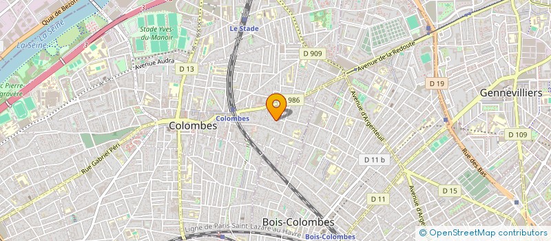localisation de l'entreprise MONSIEUR MATHIS VAISSADE  COLOMBES