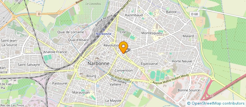 localisation de l'entreprise MONSIEUR MATHIS VASSAL  NARBONNE