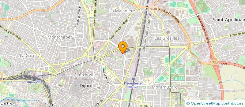 localisation de l'entreprise MONSIEUR MATHIS VOGADE à DIJON