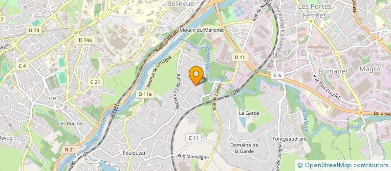 localisation de l'entreprise MONSIEUR MATHIVANAN NAVANARTHANAN à CONDAT-SUR-VIENNE