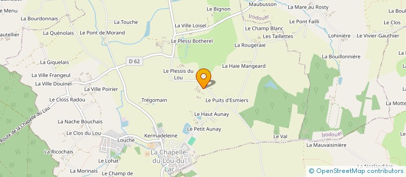 localisation de l'entreprise MONSIEUR MATHURIN LEMOINE  LA CHAPELLE DU LOU DU LAC