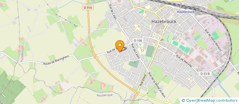 localisation de l'entreprise MONSIEUR MATHURIN LEPASTEUR à HAZEBROUCK