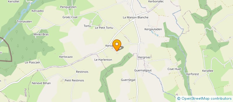 localisation de l'entreprise MONSIEUR MATHURIN PENFORNIS à PRIZIAC