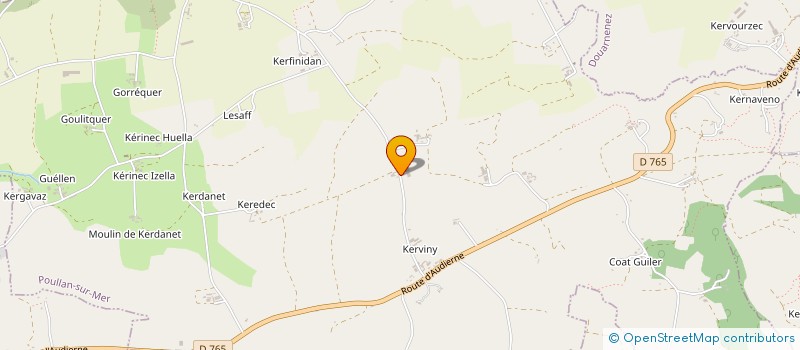 localisation de l'entreprise MONSIEUR MATHURIN PERROT  POULLAN SUR MER