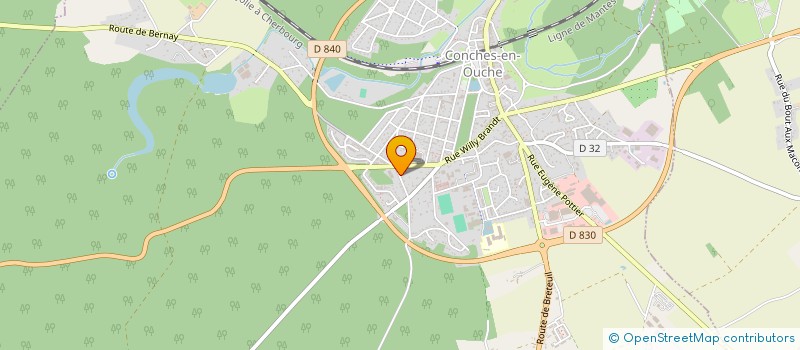 localisation de l'entreprise MONSIEUR MATHYS BEGAT  CONCHES-EN-OUCHE