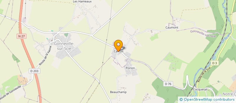 localisation de l'entreprise MONSIEUR MATHYS BERTHE  GONNEVILLE-SUR-SCIE