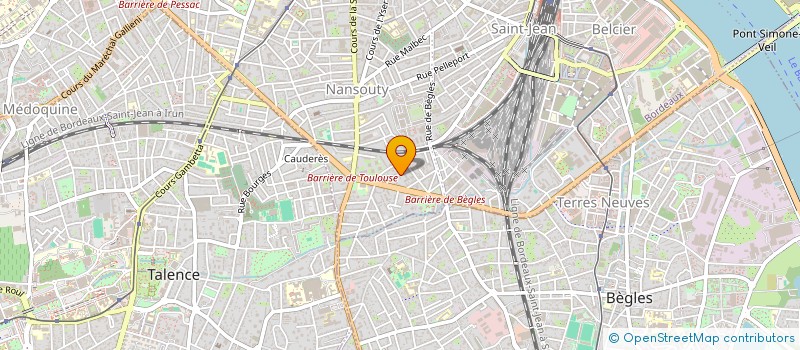 localisation de l'entreprise MONSIEUR MATHYS BEYNEY  BORDEAUX