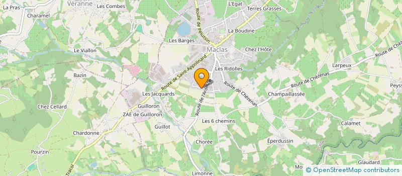 localisation de l'entreprise MONSIEUR MATHYS BRAZIER  MACLAS