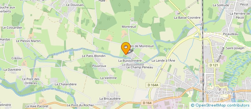 localisation de l'entreprise MONSIEUR MATHYS CHALOS GUITTENY  NORT-SUR-ERDRE