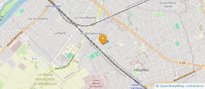 localisation de l'entreprise MONSIEUR MATHYS DEDOUCHE  HOUILLES