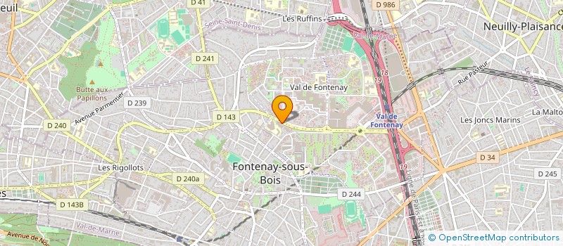 localisation de l'entreprise MONSIEUR MATHYS FRIGERE  FONTENAY-SOUS-BOIS