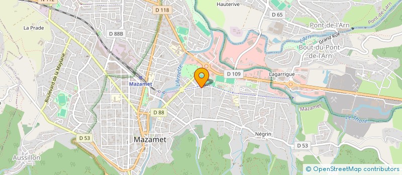 localisation de l'entreprise MONSIEUR MATHYS GEURTS  MAZAMET