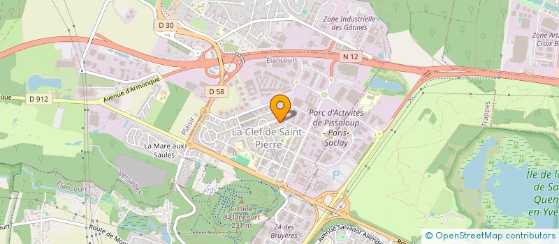 localisation de l'entreprise MONSIEUR MATHYS GILLOT  ELANCOURT