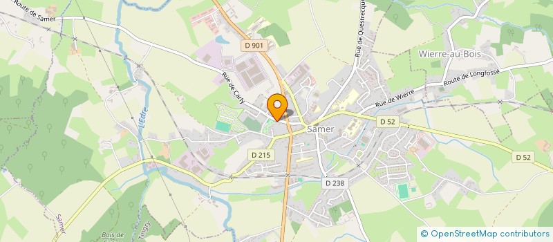 localisation de l'entreprise MONSIEUR MATHYS GUILLEMET  SAMER