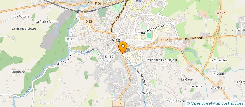 localisation de l'entreprise MONSIEUR MATHYS GUY  VIRE NORMANDIE