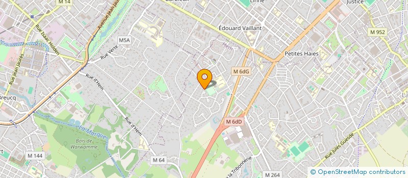 localisation de l'entreprise MONSIEUR MATHYS HAZARD  HEM