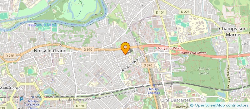 localisation de l'entreprise MONSIEUR MATHYS HENRI  NOISY-LE-GRAND