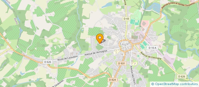 localisation de l'entreprise MONSIEUR MATHYS LACAVE  EAUZE