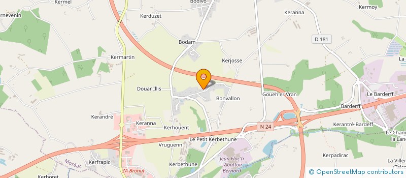 localisation de l'entreprise MONSIEUR MATHYS LE SERGENT  MOREAC