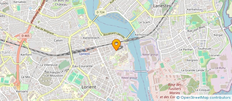 localisation de l'entreprise MONSIEUR MATHYS LECARPTENTIER  LORIENT