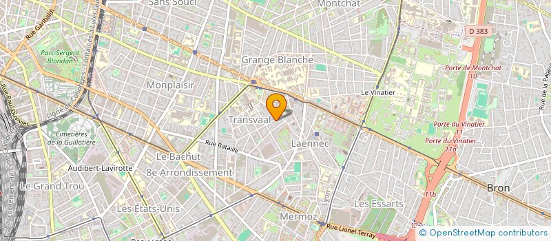 localisation de l'entreprise MONSIEUR MATHYS MICHEL  CALUIRE-ET-CUIRE