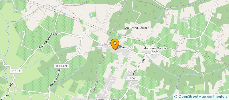 localisation de l'entreprise MONSIEUR MATHYS PAUL  SAINT-GENES-DE-FRONSAC