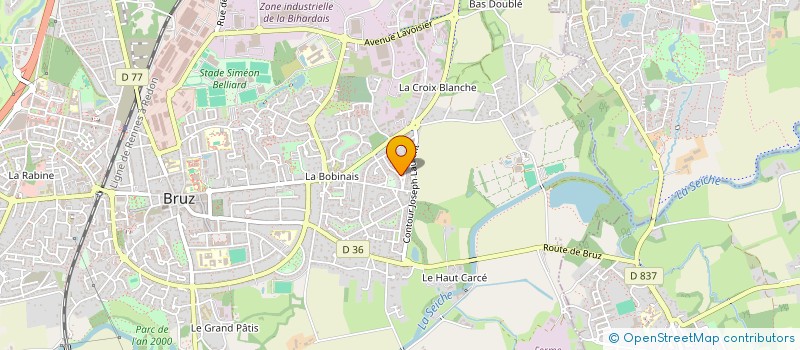 localisation de l'entreprise MONSIEUR MATHYS PINSAULT  BRUZ