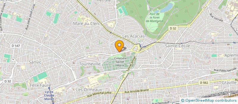 localisation de l'entreprise MONSIEUR MATHYS POREE  LE HAVRE