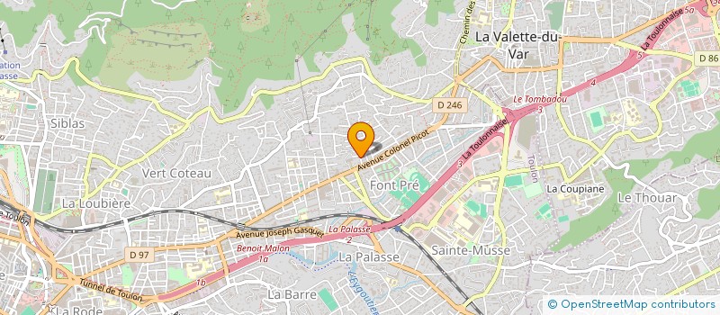 localisation de l'entreprise MONSIEUR MATHYS PORTAL--GOMES DE AMORIN  TOULON