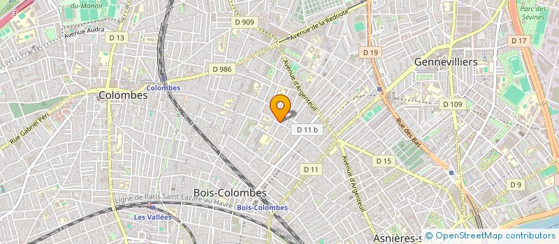 localisation de l'entreprise MONSIEUR MATIAS AMAR à BOIS-COLOMBES