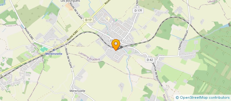 localisation de l'entreprise MONSIEUR MATIAS BELLIER  LASSERRE-PRADERE