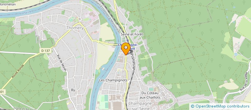 localisation de l'entreprise MONSIEUR MATIAS CACERES  CHAMPAGNE-SUR-SEINE