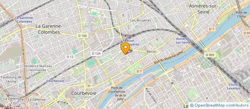 localisation de l'entreprise MONSIEUR MATIN HAJIYOUSEFI à COURBEVOIE