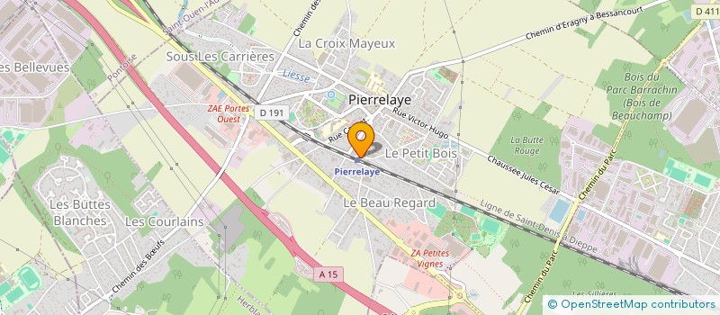 localisation de l'entreprise MONSIEUR MATIS GAUTIER  PIERRELAYE