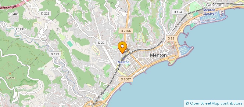 localisation de l'entreprise MONSIEUR MATIS JACQUES  MENTON