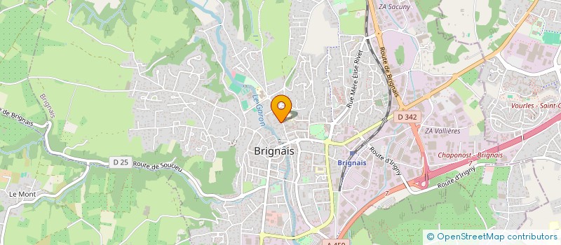 localisation de l'entreprise MONSIEUR MATIS JEANPIERRE à BRIGNAIS