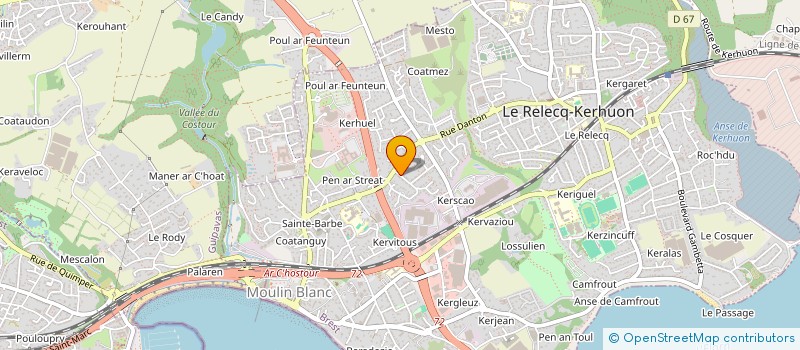 localisation de l'entreprise MONSIEUR MATIS LE GALL  LE RELECQ-KERHUON