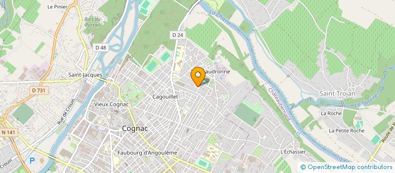 localisation de l'entreprise MONSIEUR MATIS MINGORANCE à COGNAC