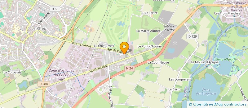 localisation de l'entreprise MONSIEUR MATIS PINAUD  LE RHEU