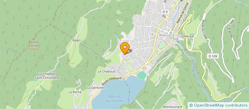 localisation de l'entreprise MONSIEUR MATIS PROSPER  ALLEVARD