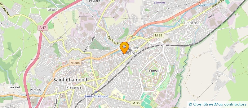 localisation de l'entreprise MONSIEUR MATISSE DAHMANI  SAINT-CHAMOND