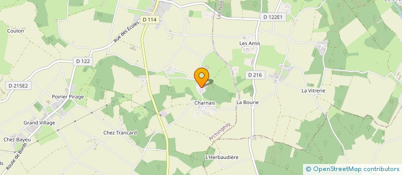 localisation de l'entreprise MONSIEUR MATISSE LAURENT  ARCHINGEAY