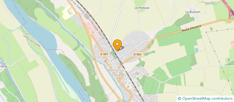 localisation de l'entreprise MONSIEUR MATISSE RAGON à BONNY-SUR-LOIRE