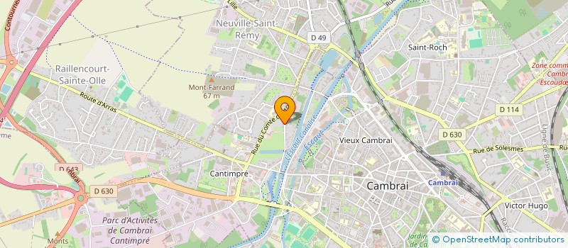 localisation de l'entreprise MONSIEUR MATISSE TANCHON  CAMBRAI