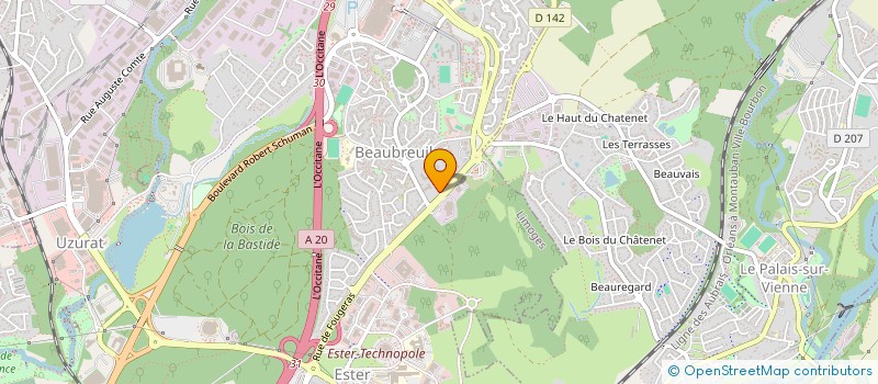 localisation de l'entreprise MONSIEUR MATIULLAH SHINWARI  LIMOGES