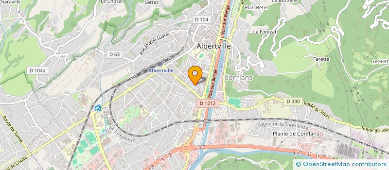 localisation de l'entreprise MONSIEUR MATT DEBARD à ALBERTVILLE