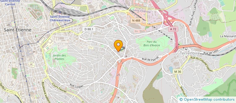 localisation de l'entreprise MONSIEUR MATTEO ACHDJAE-MAHDAVI  SAINT-ETIENNE