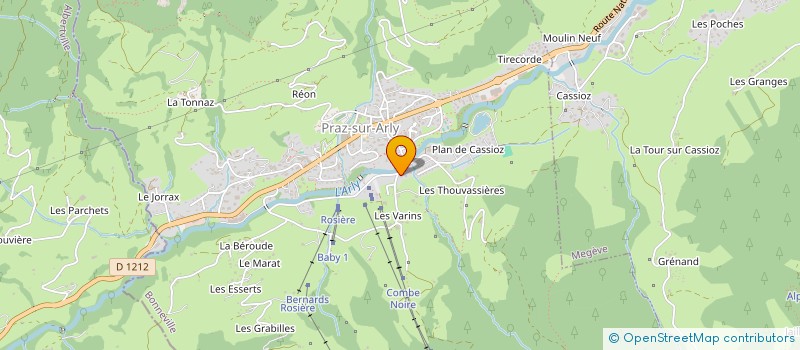 localisation de l'entreprise MONSIEUR MATTEO BACHELET  PRAZ-SUR-ARLY