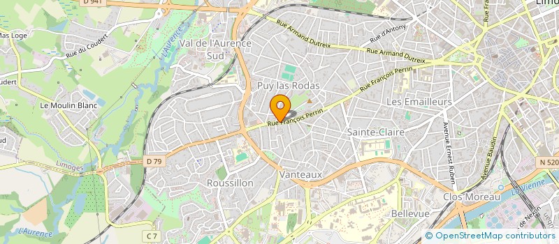 localisation de l'entreprise MONSIEUR MATTEO BARRIERE à LIMOGES