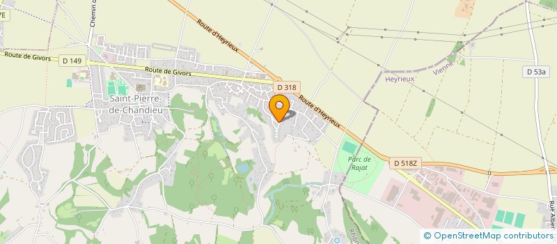 localisation de l'entreprise MONSIEUR MATTEO BENASSIE  SAINT-PIERRE-DE-CHANDIEU